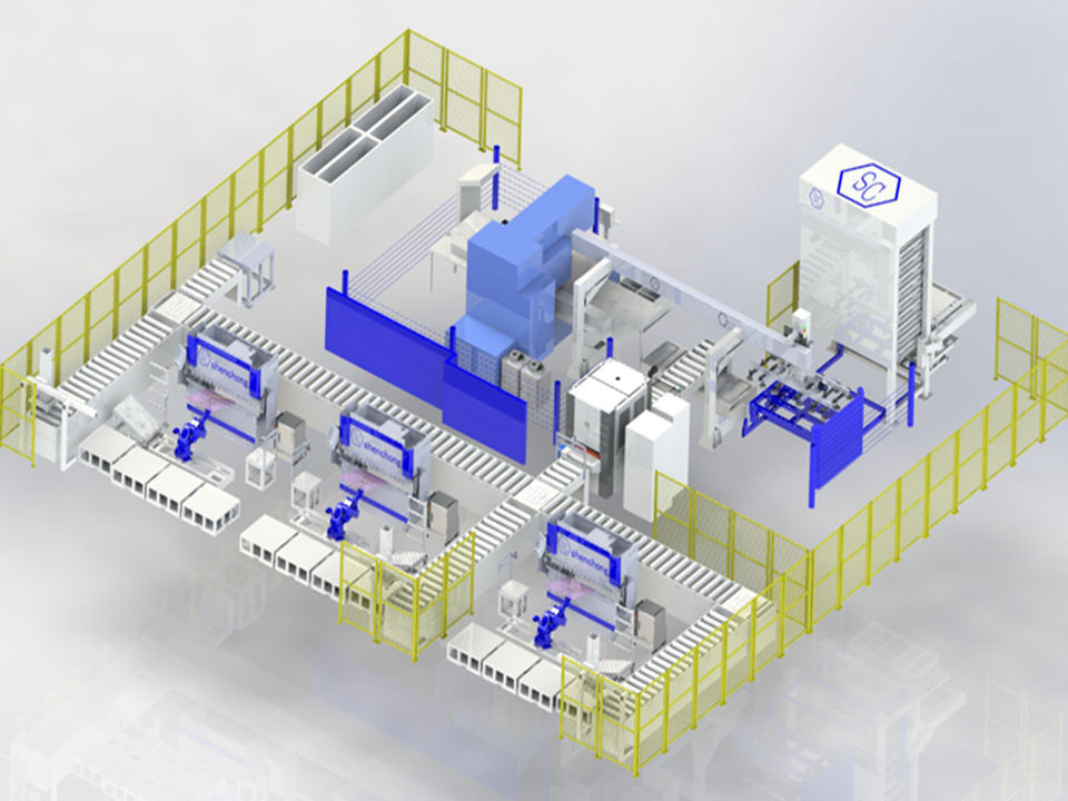 沖壓折彎自動化生產線