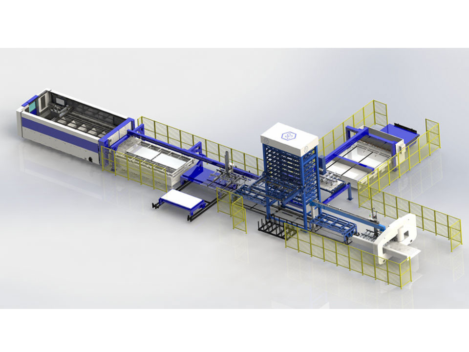 激光切割沖壓自動剪板生產線