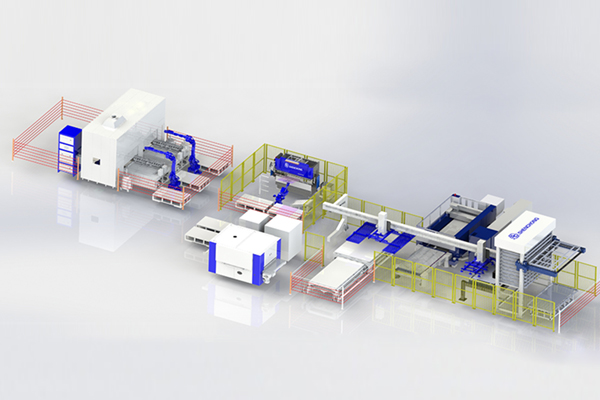 鈑金全自動(dòng)化生產(chǎn)線